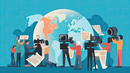 illustration of a World Press Freedom Day