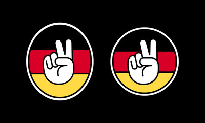 Soccer football game sport championship fan sticker to Germany.