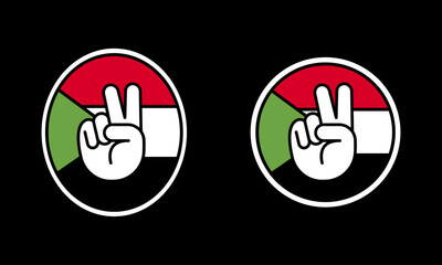 Soccer football game sport championship fan sticker to Sudan.