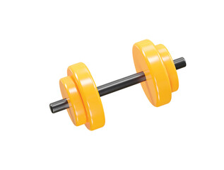 Dumbbell icon illustration 3d rendering element