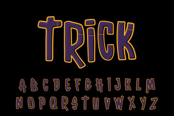 Alphabet Violet Yellow Graffiti Cartoon Vector