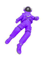 astronaut in float back pose