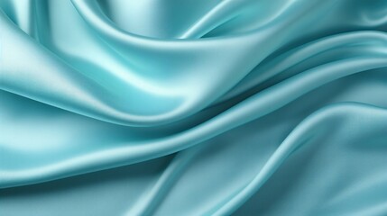 Obraz premium Smooth satin fabric in a luxurious coral hue with soft folds