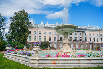 Park in Tsarskoye Selo in St. Petersburg in summer, tourist season. Saint Petersburg, Russia - 4...