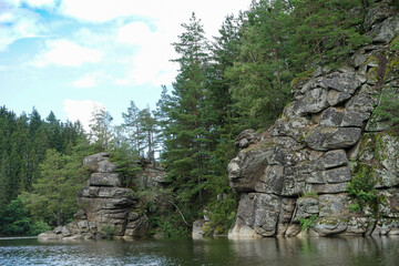 Beautiful lake ottenstein in Waldviertel, Austria