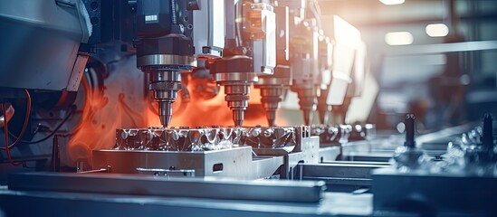 In Russia mechanical engineering companies utilize advanced auto drilling machines and high tech equipment to efficiently complete projects during the day