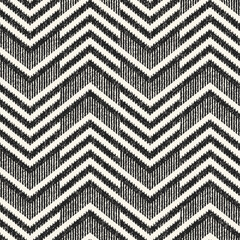 Monochrome Variegated Chevron Textured  Pattern