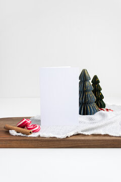 4x6 Christmas Card Mockup, Vertical Greeting Card, Holiday Mockup, Christmas Invitation Mockup, 
 Minimal Styled Stock