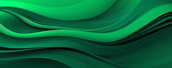 Verdant Whispers at Daybreak: Abstract Organic Green Lines and Textured Layers in a Serene Wallpaper Background Illustration