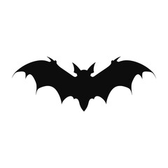 Black silhouette of a Bat vector illustration