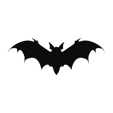 Black silhouette of a Bat vector illustration