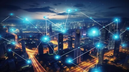 5G wireless network high speed internet cloud computing or connect diagram technology Data storage service synchronize online