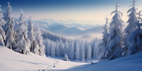 winter mountain landscape