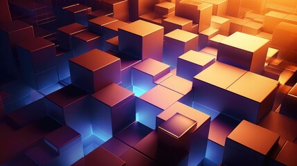 Abstract 3D Business Background 