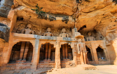 Gopachal rock-cut Jain monuments, or Gopachal Parvat Jaina monuments, are a group of Jain carvings...