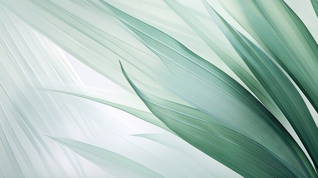 a close up of a green plant with long, thin, green leaves on the top of the plant, on a white background.  generative ai