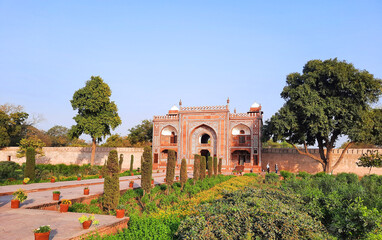 Tomb of I'timad-ud-Daulah is a Mughal mausoleum in the city of Agra in the Indian state of Uttar Pradesh. "jewel box","Bachcha Taj" or the "Baby Taj