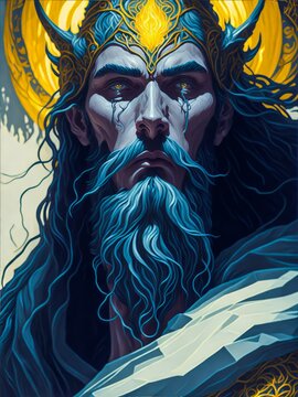 Baldr Norse God of Light and Radiance. God of Scandinavian Mythology.