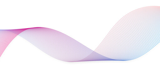 Dynamic gradient colorful flowing wave design element. Abstract wavy lines gradient vector line blend element.	
