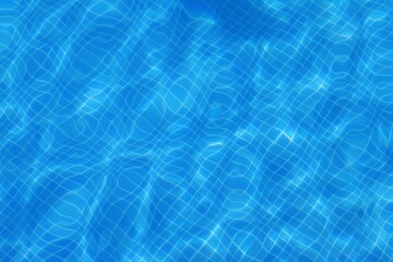 fondo de gresite azul reflejado por el agua de la piscina y el sol