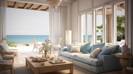 Beach house interior 
