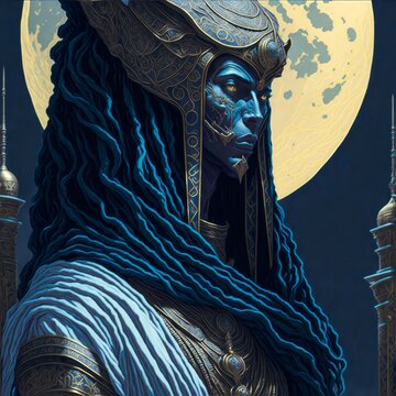 Khonsu Egypt God Of the Moon. Egyptian Mythology. Belief of Ancient Egypt.