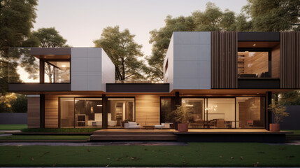 Modular Exterior House: Customizable Layout for Residents