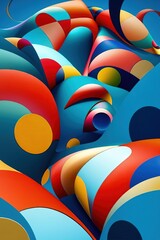 Modern abstract surrealist background.