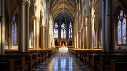 Cathedral interior architecture 