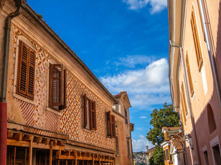 Streets of the old town of Koper, the main town of the Istrian region of southwest Slovenia