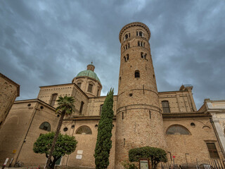 Exterior of the Cathedral of Ravenna, Emilia-Romagna, Northern Italy.
