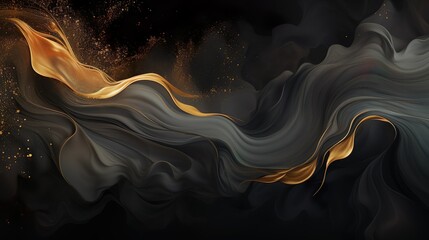 Concepto de fondo abstracto con ondas. Ideal como banner, web . Generado por IA.	 - obrazy, fototapety, plakaty