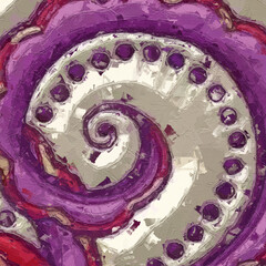 Oil painting and various beautiful flower illustrations for weddings