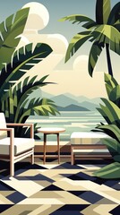 Fototapeta premium chair_strong_powerful_cloves design UHD Wallpaper