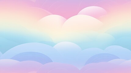 Fototapeta na wymiar a pink, blue, and yellow background with clouds in the shape of a heart in the center of the image. generative ai