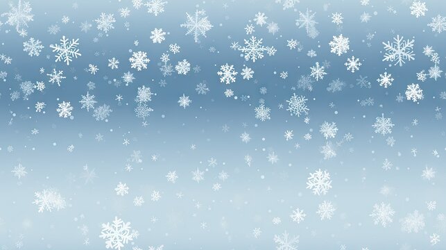  a blue background with a lot of snowflakes on the bottom and bottom of the image on the bottom of the page.  generative ai