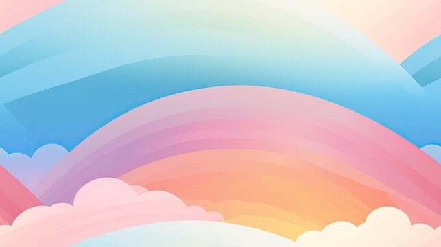  a pastel colored background with clouds and a blue sky in the middle of the image and a pink and blue sky in the middle.  generative ai