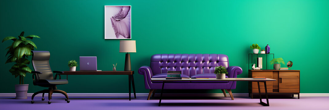 office Green & Purple furniture - Ai