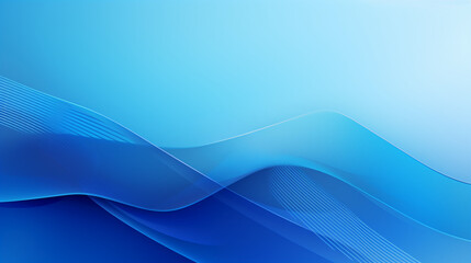 Fototapeta premium a blue abstract The light blue curved background and some blue lines adopt the webcore style. AI generative