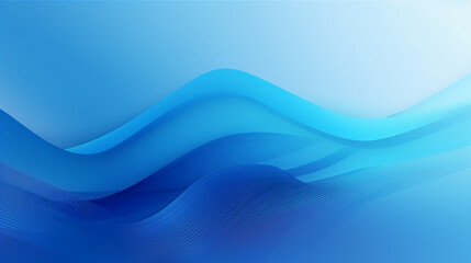 Fototapeta premium a blue abstract The light blue curved background and some blue lines adopt the webcore style. AI generative