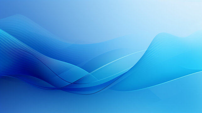 a blue abstract The light blue curved background and some blue lines adopt the webcore style. AI generative