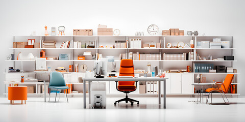 office white furniture - AI