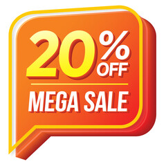 twenty percent off promotion sale