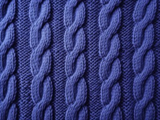Knitted sweater texture background. Indigo color.