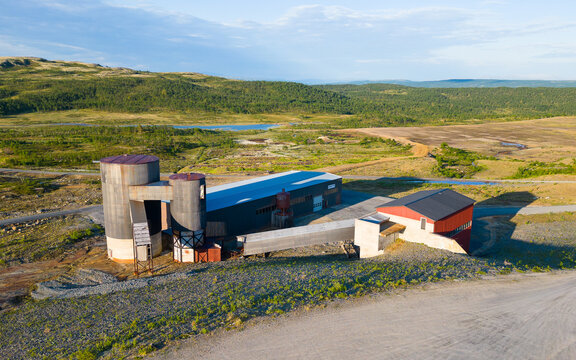 Historic iron mine Kongens Gruve in Unesco heritage R&oslash;ros in Norway