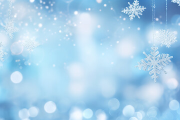Christmas background with snowflakes