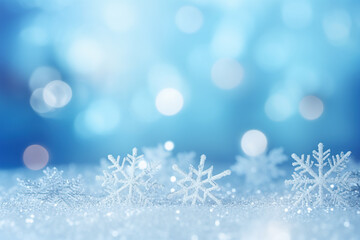 Christmas background with snowflakes