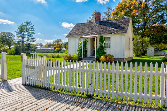 Herbert Hoover Birthplace Cottage in West Branch, Iowa