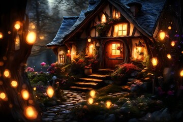 Fairy-tale with fairy lights 