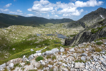 Landscape of Rila Mountain near Kalin peaks, Bulgaria